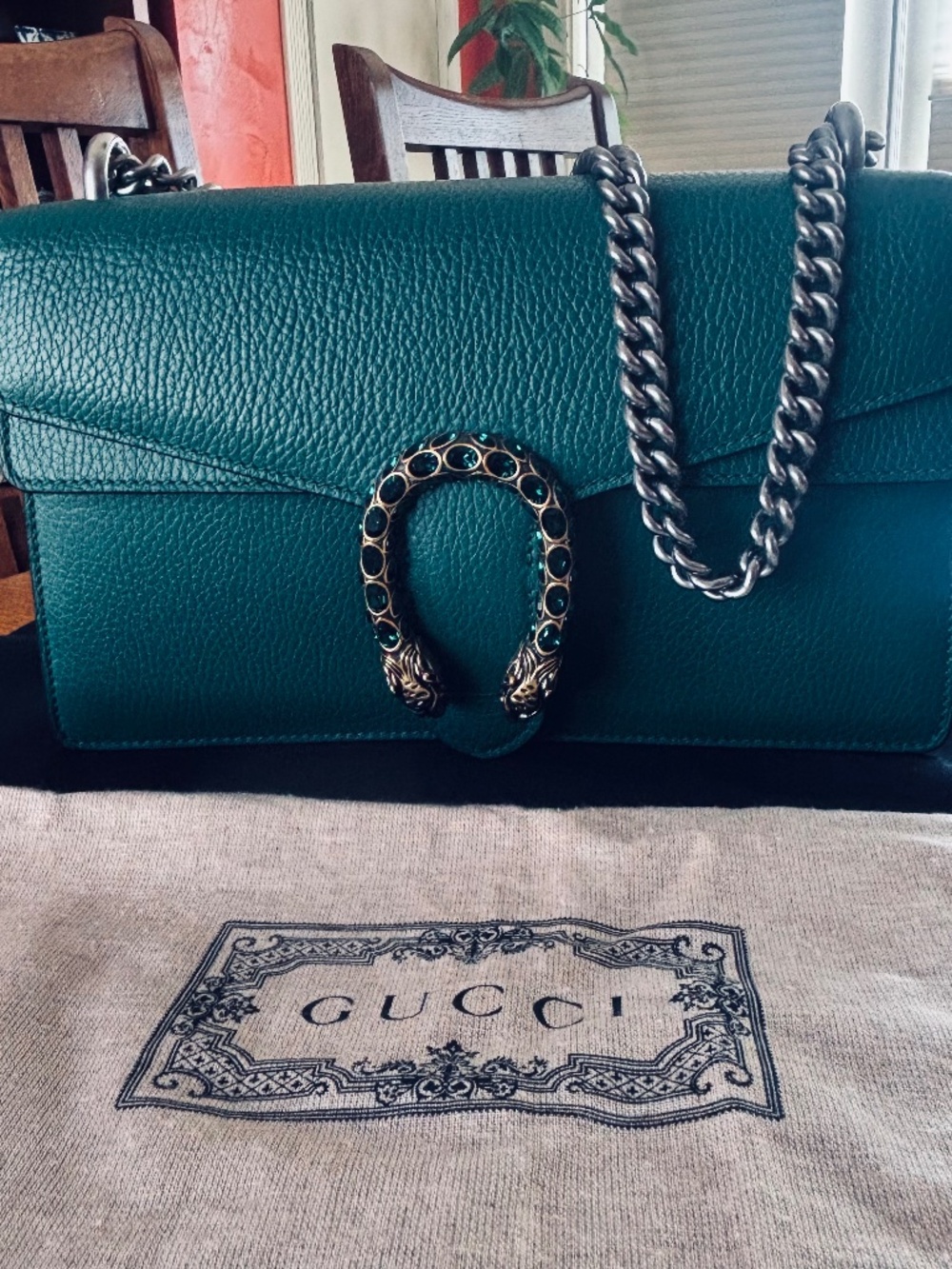 Gucci Dionysus Calfskin Leather Medium Shoulder Bag